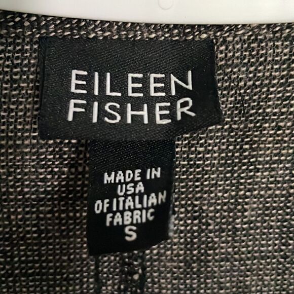 Eileen Fisher Fringed Linen Blend Jacket - Picture 3 of 5